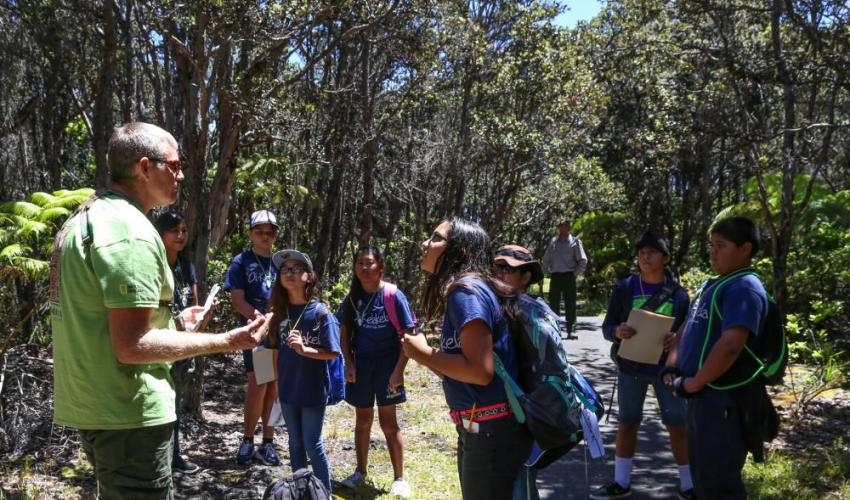 Keiki on a species inventory during the 2015 BioBlitz